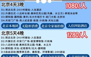 江西到北京旅游团报价表，最新价格究竟是多少？