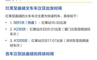 红果到福建火车时刻表最新版是？