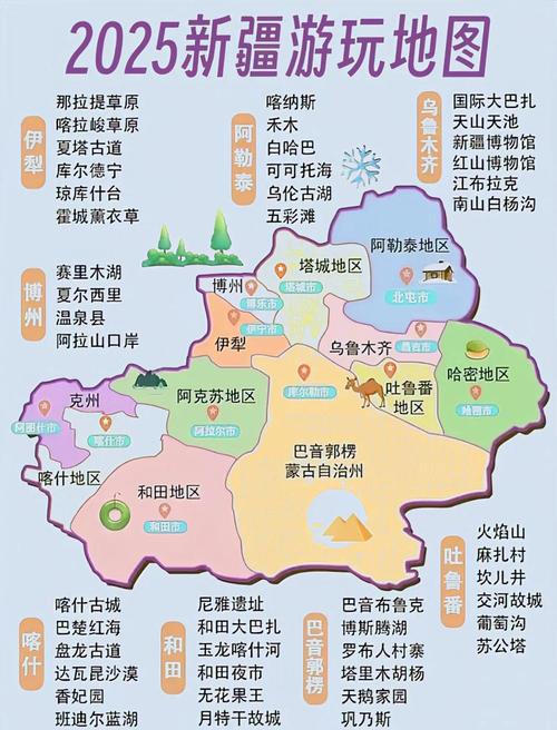 新疆地图高清版2025有哪些更新内容？-第1张图片-花冠旅游服务