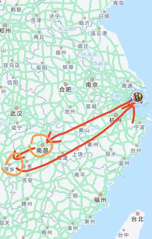 上海到江西吉安的实际距离究竟有多少公里？-第2张图片-花冠旅游服务