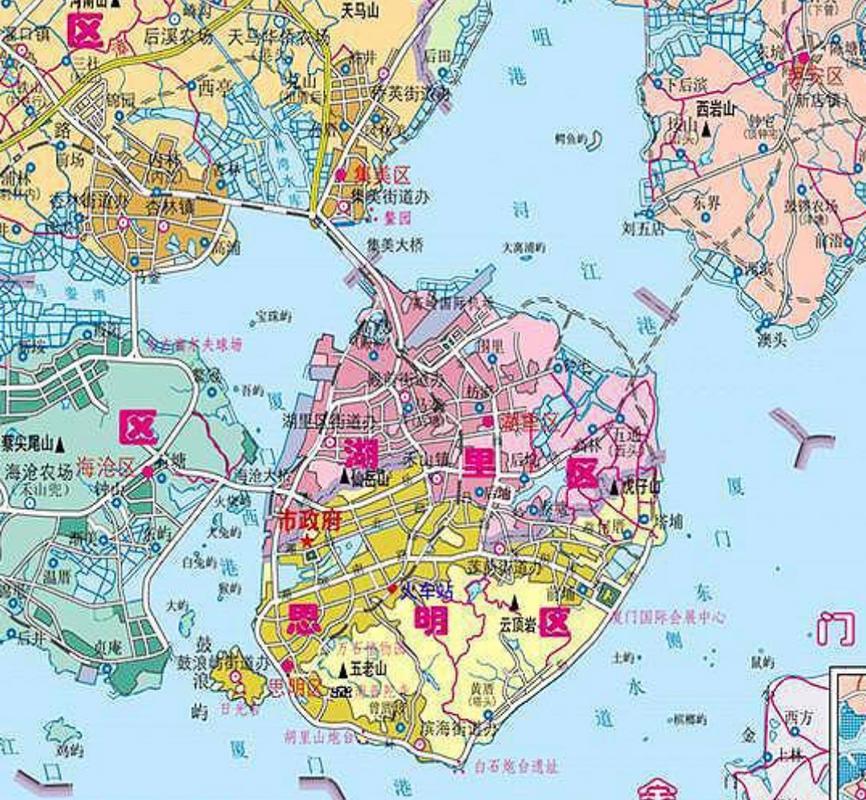 福建厦门高清地图全图哪里找？-第2张图片-花冠旅游服务