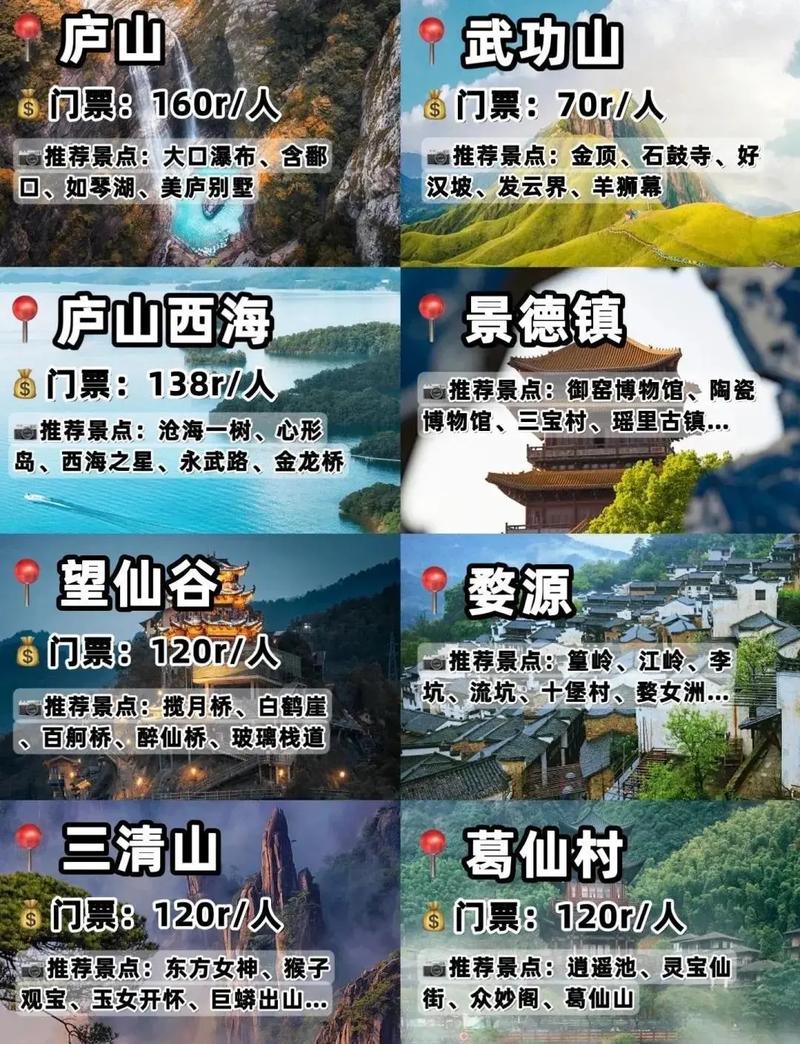 江西旅游景点门票多少钱？-第1张图片-花冠旅游服务