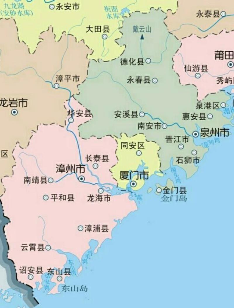 福建漳州离福建哪里最近？-第1张图片-花冠旅游服务