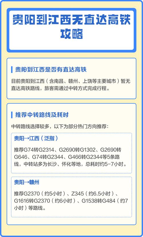 贵阳到江西有高铁吗？-第1张图片-花冠旅游服务