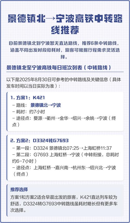 宁波到景德镇动车怎么坐？-第1张图片-花冠旅游服务