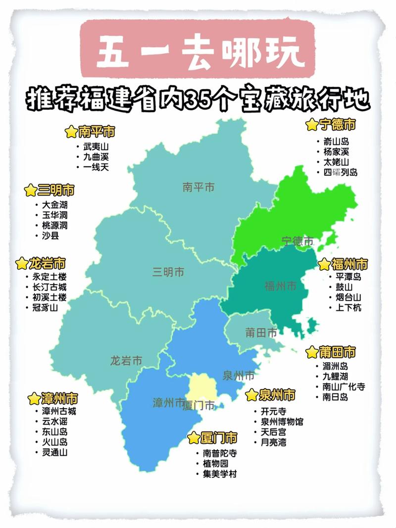 福建旅游地图景点线路怎么规划最合理？-第3张图片-花冠旅游服务