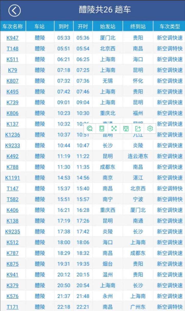 醴陵到福建高铁时刻表几点有车？-第1张图片-花冠旅游服务