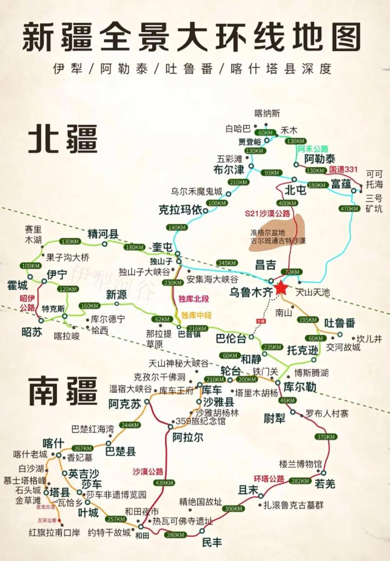新疆南疆北疆环线该怎么玩？-第1张图片-花冠旅游服务