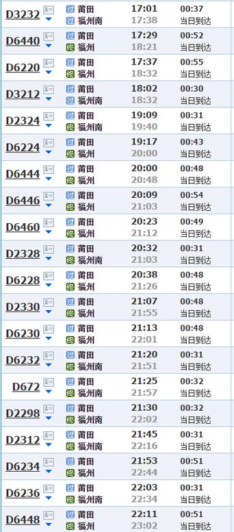 福建莆田火车站最新时刻表几点有车？-第1张图片-花冠旅游服务