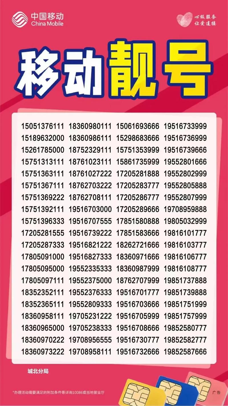 新疆乌鲁木齐移动号码-第2张图片-花冠旅游服务