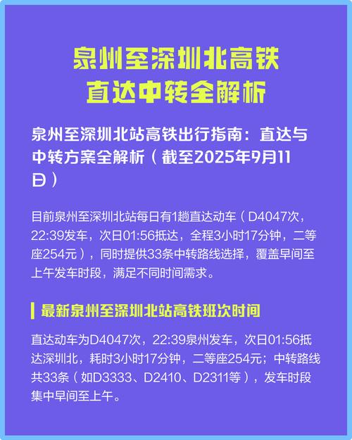 福建泉州到深圳北高铁怎么坐?-第1张图片-花冠旅游服务 福建泉州到深圳北高铁怎么坐?-第1张图片-花冠旅游服务