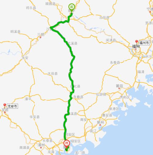 福建龙岩到厦门距离多少？-第1张图片-花冠旅游服务