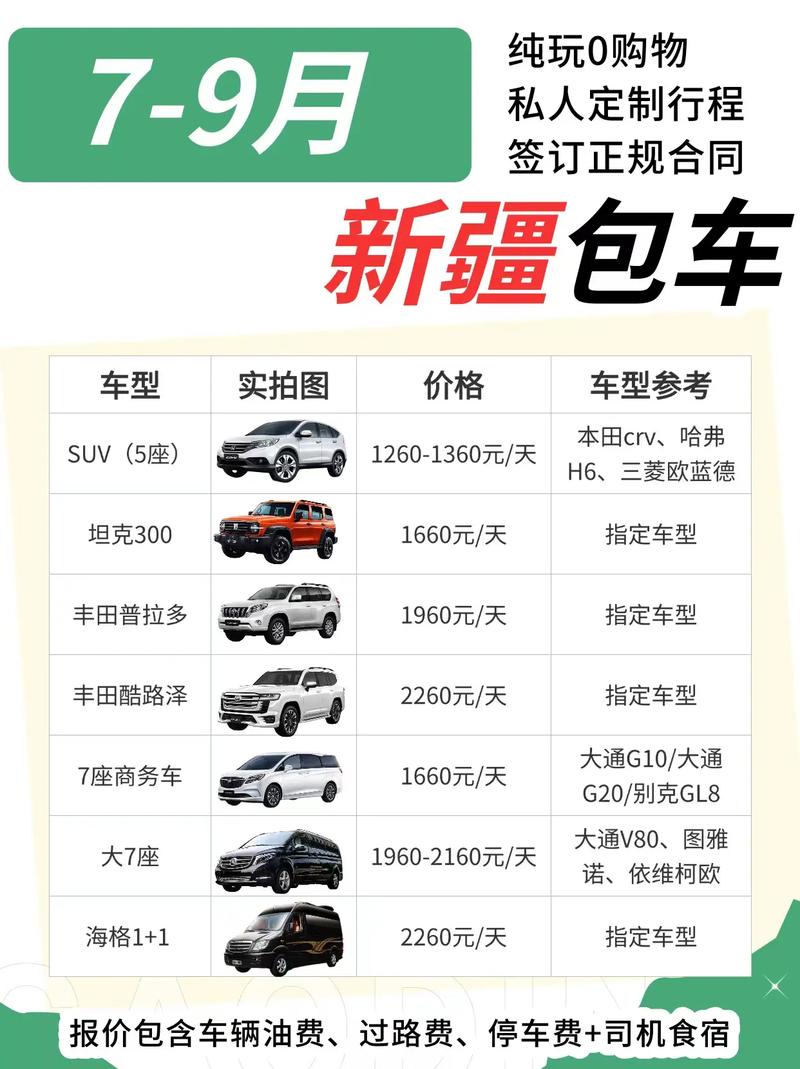 新疆昌吉州租车价格多少钱一天？-第1张图片-花冠旅游服务